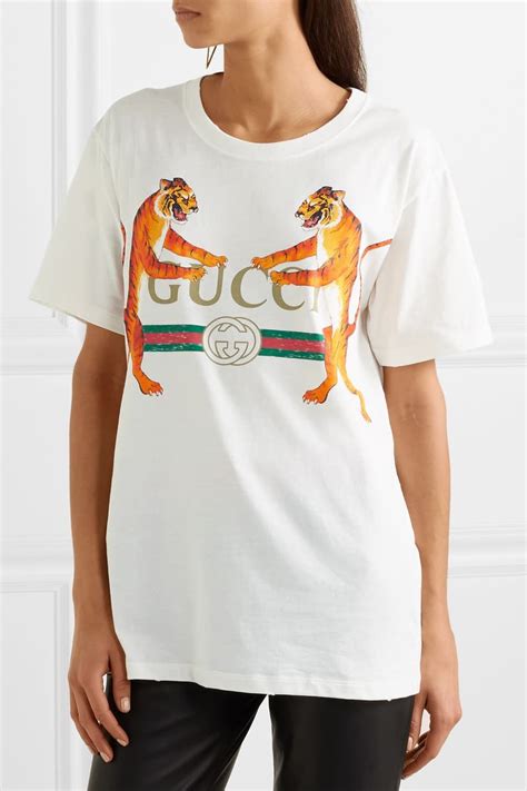 gucci tiger print t shirt|gucci tiger brooch.